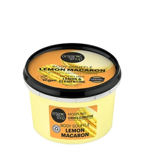 Organic Shop Lemon Macaron Alakformáló testszuflé citrommal és klementinnel 250 ml