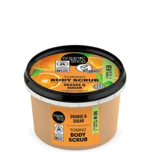 Organic Shop Narancs és cukor Tonizáló testradír 250 ml