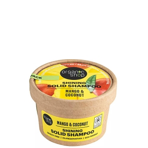 Organic Shop Mangó és kókusz Ragyogást adó szilárd sampon 60 g