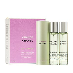 Chanel Chance Eau Fraiche Eau De Toilette Zsebparfüm és utántöltő 3x20 ml